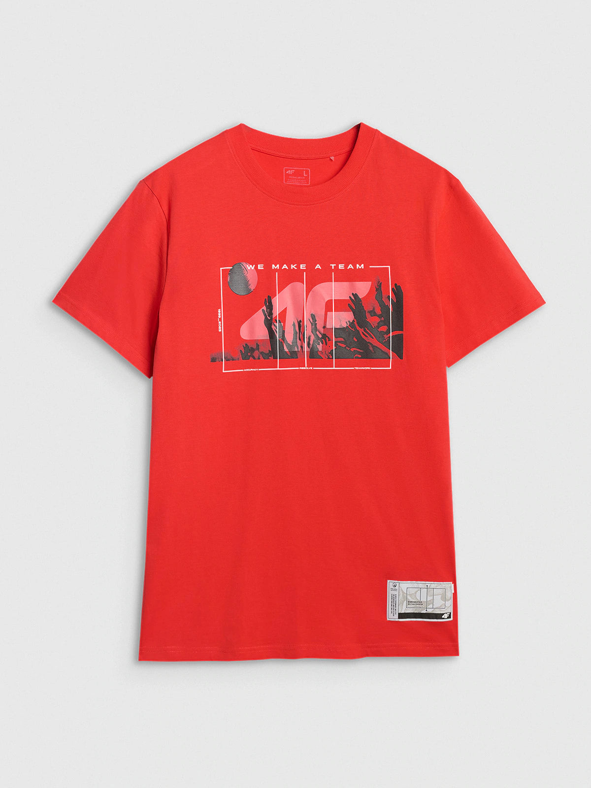 T-shirt regular z nadrukiem siatkarskim męski