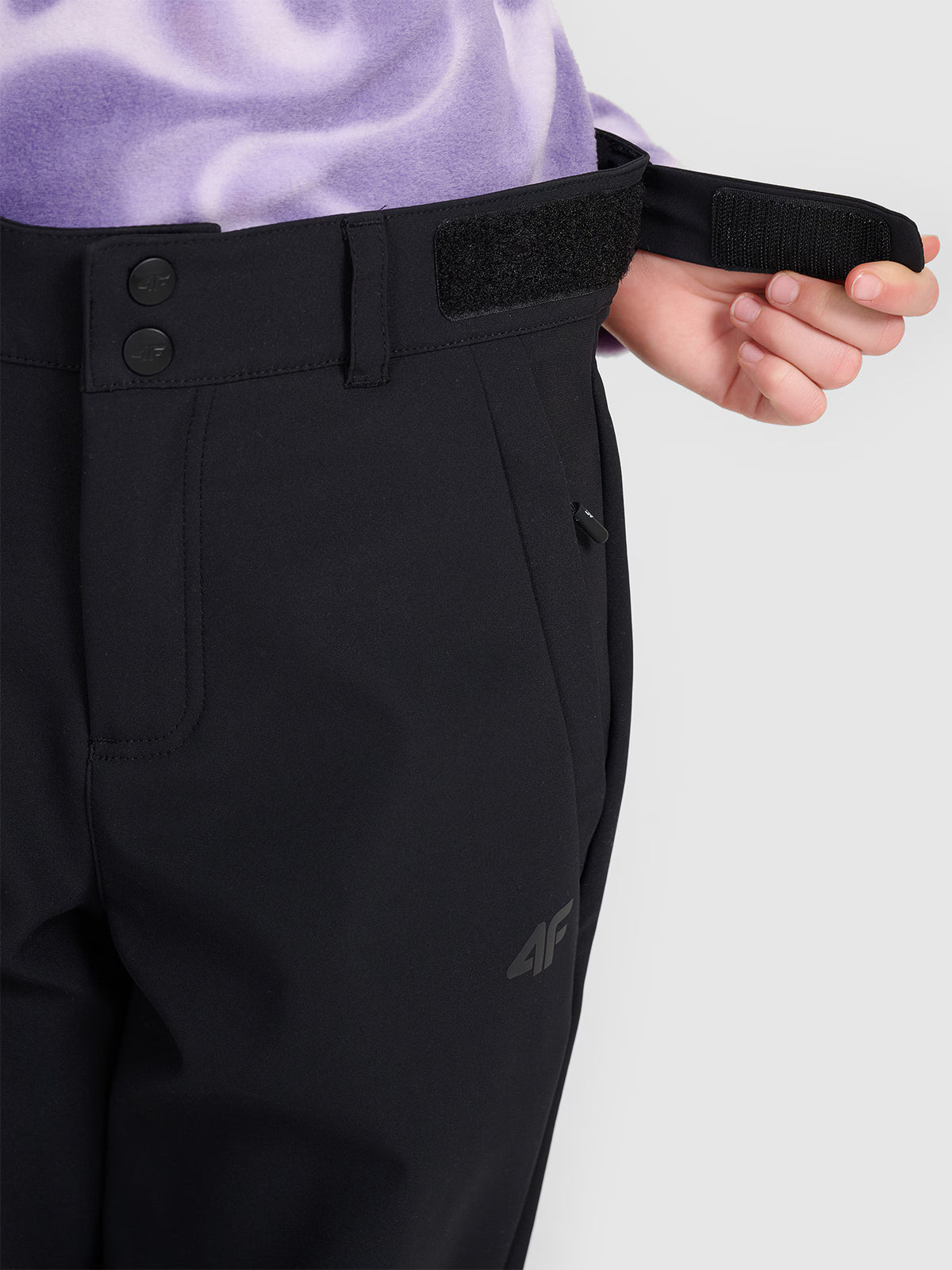 Spodnie narciarskie softshell membrana 5000 dziecięce