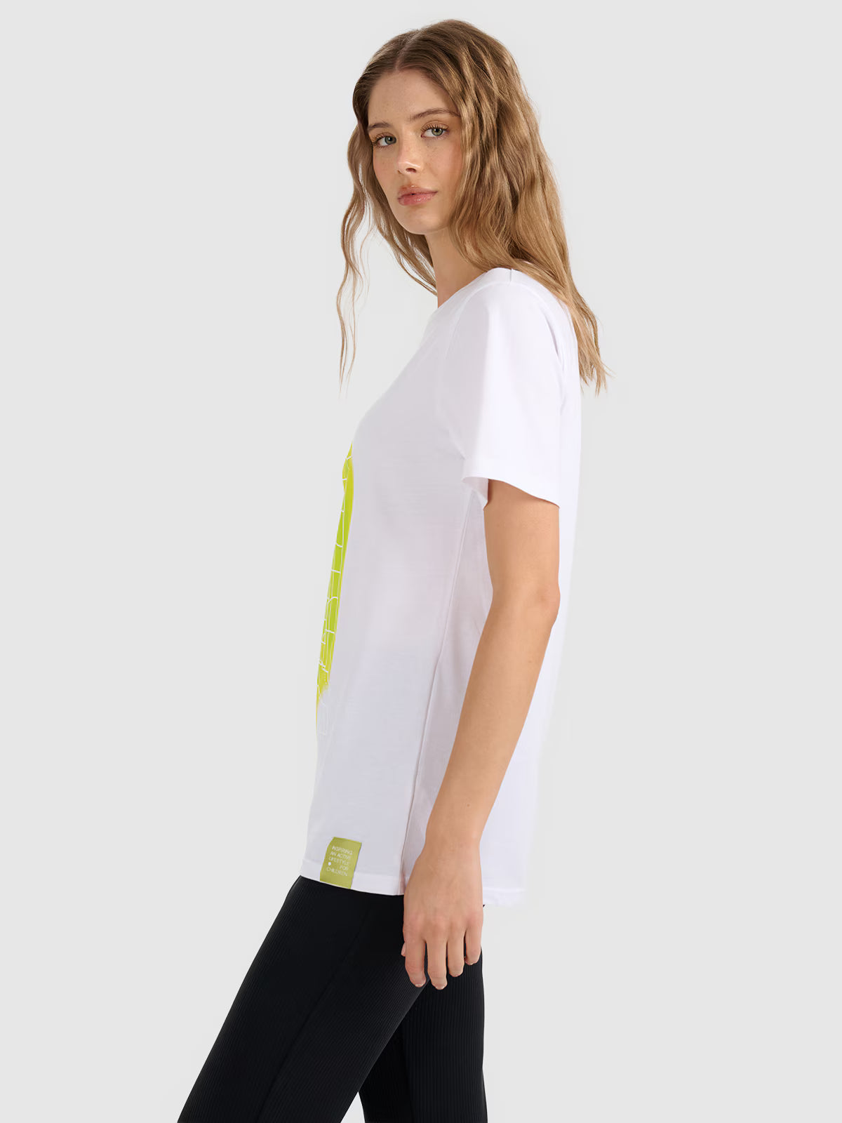 T-shirt regular z nadrukiem uniseks Fundacja 4FPomaga