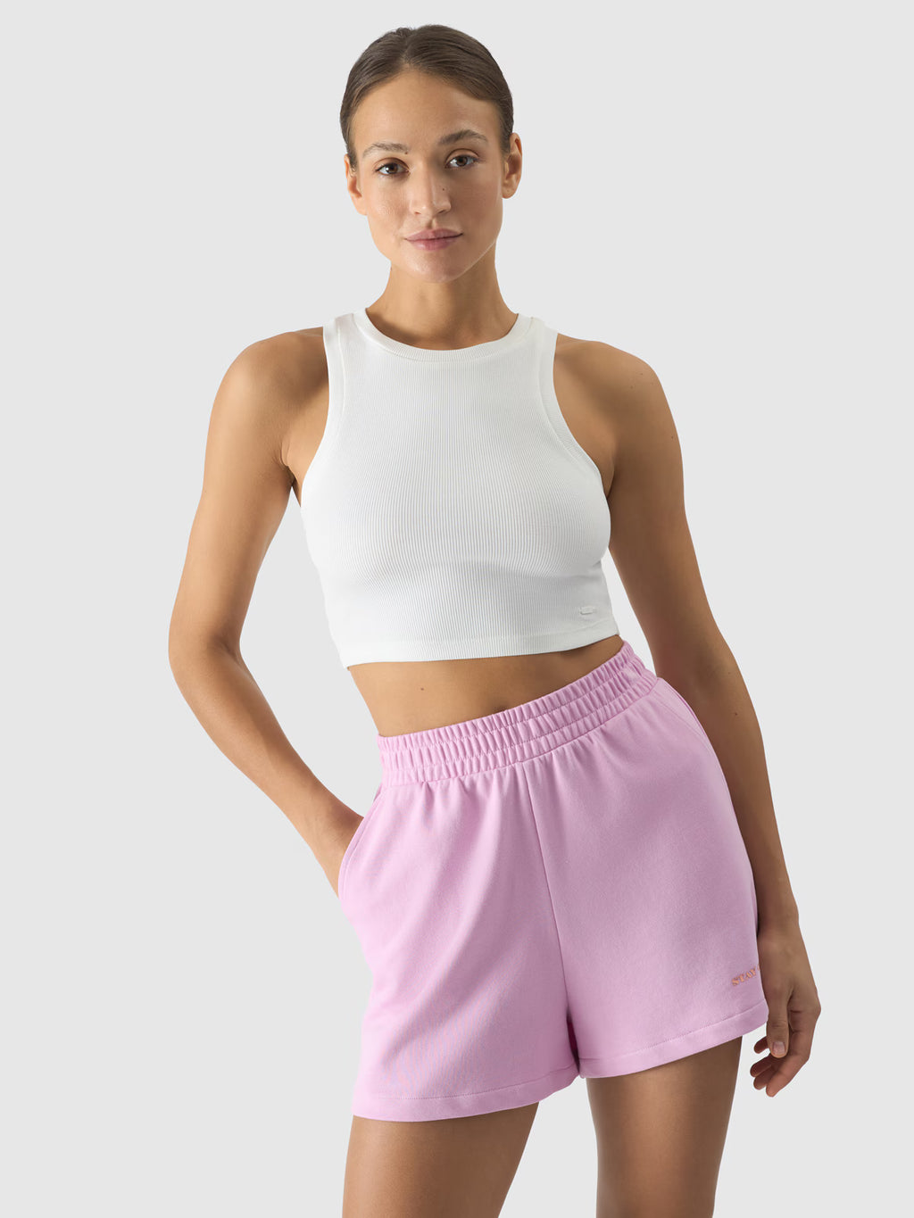 Crop top slim damski