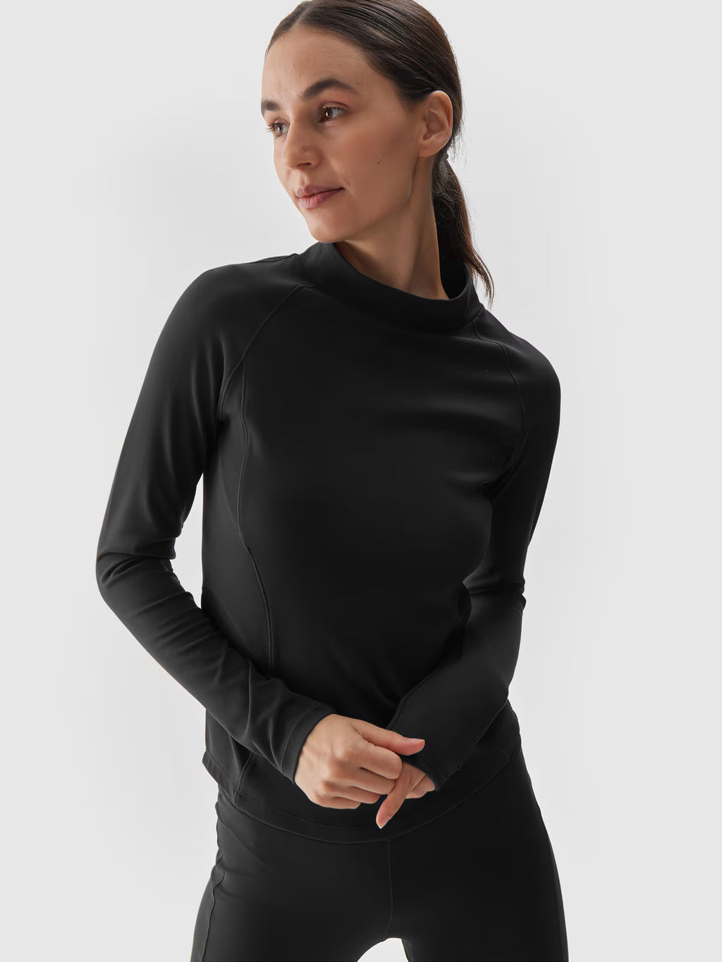 Longsleeve do jogi i pilatesu szybkoschnący damski