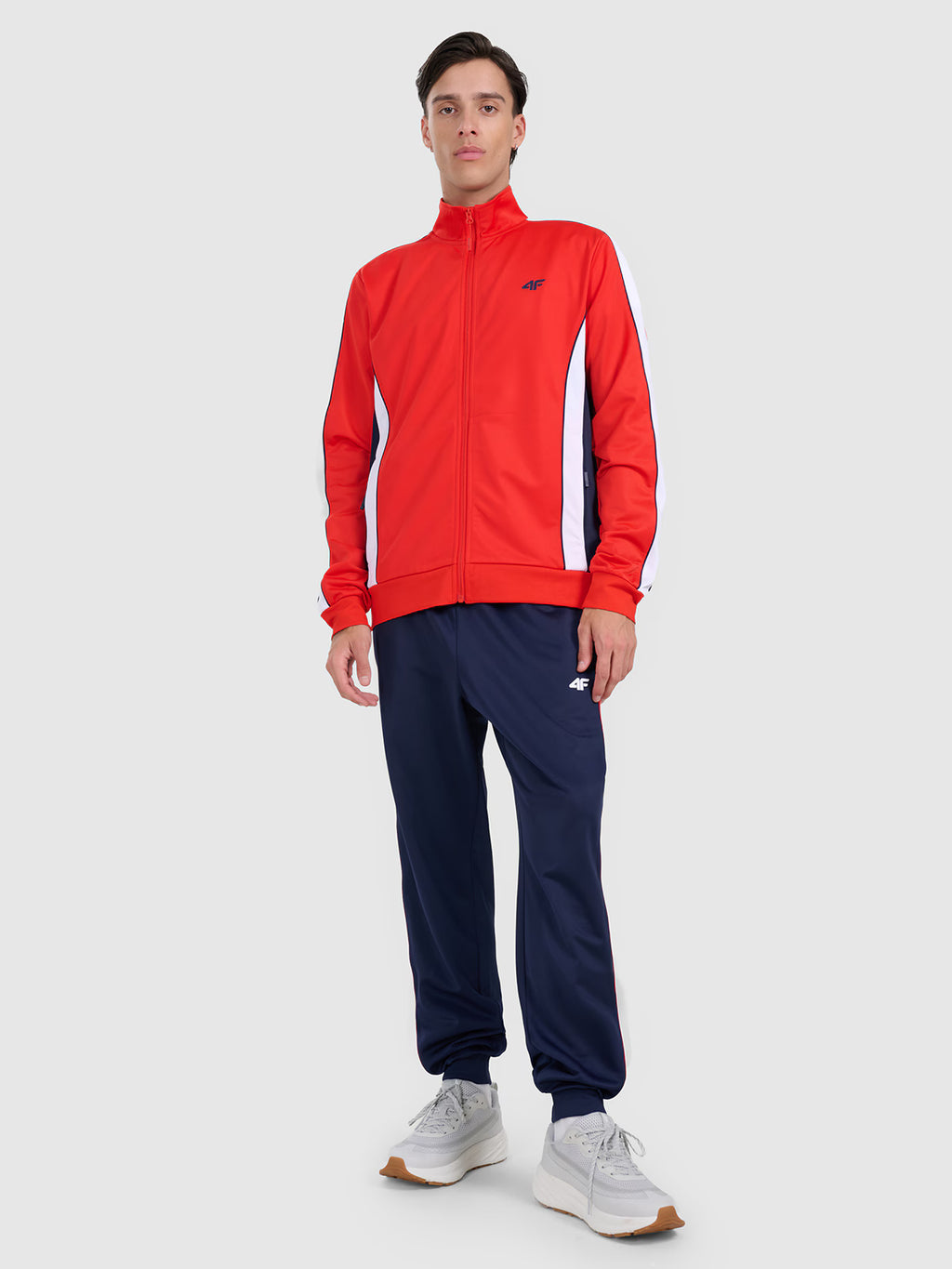 Bluza dresowa rozpinana bez kaptura męska