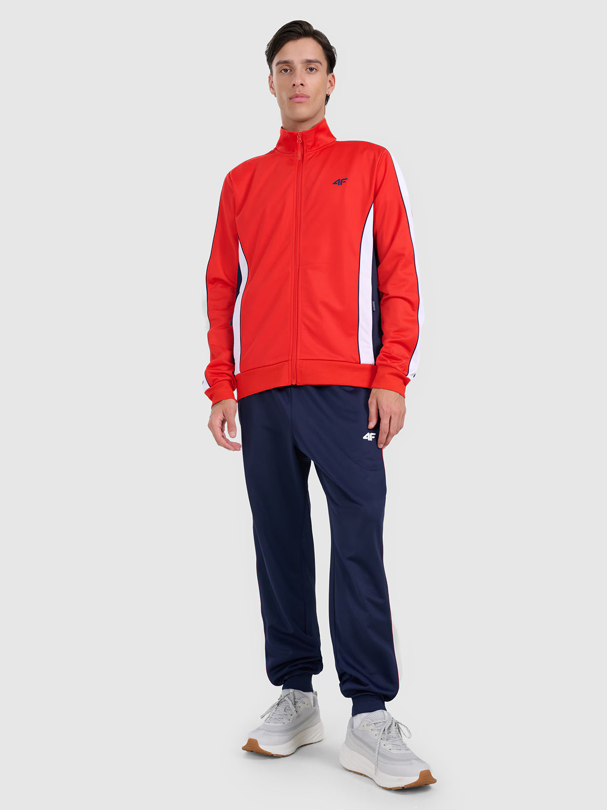 Bluza dresowa rozpinana bez kaptura męska