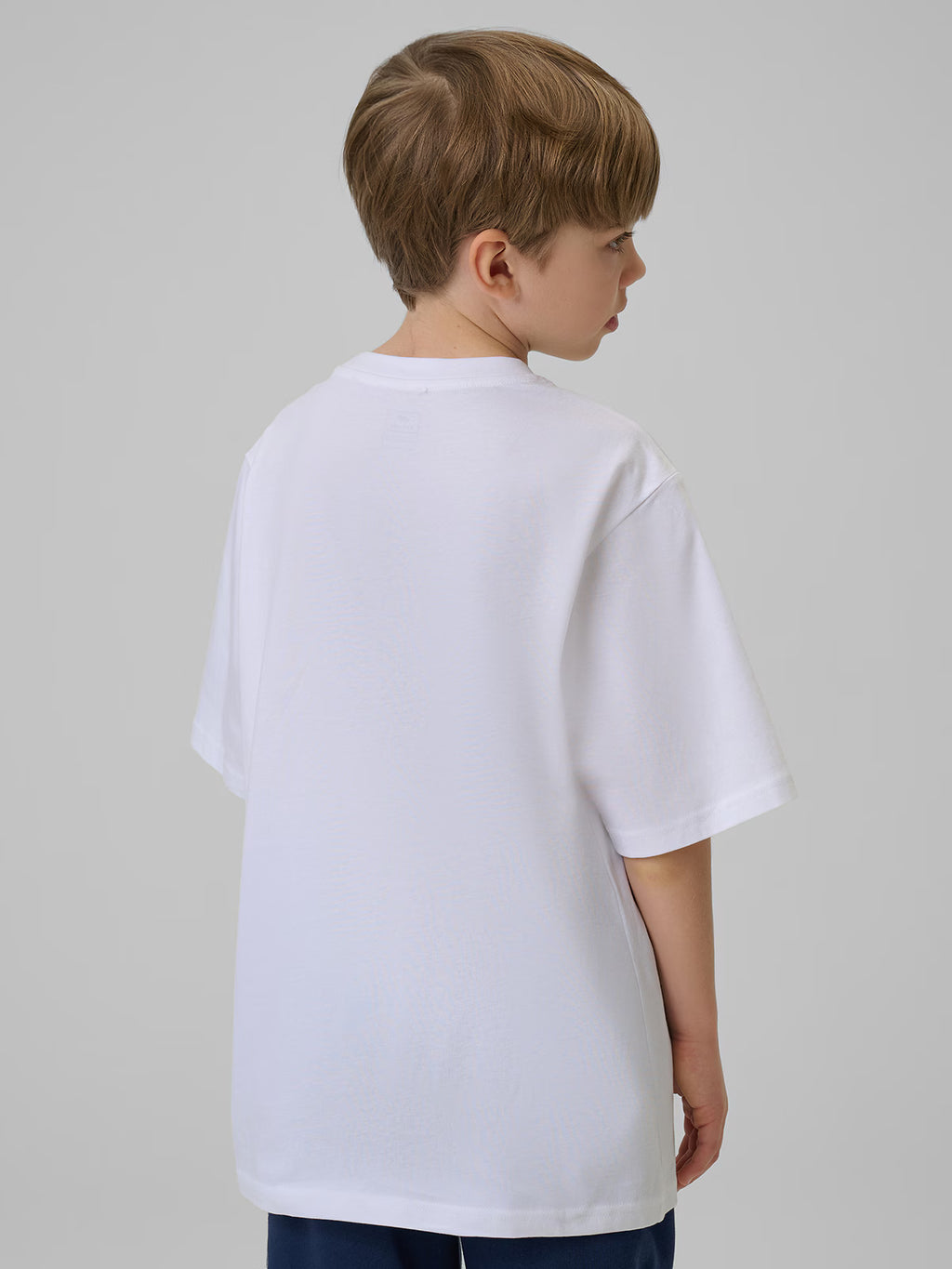 T-shirt loose z nadrukiem chłopięcy