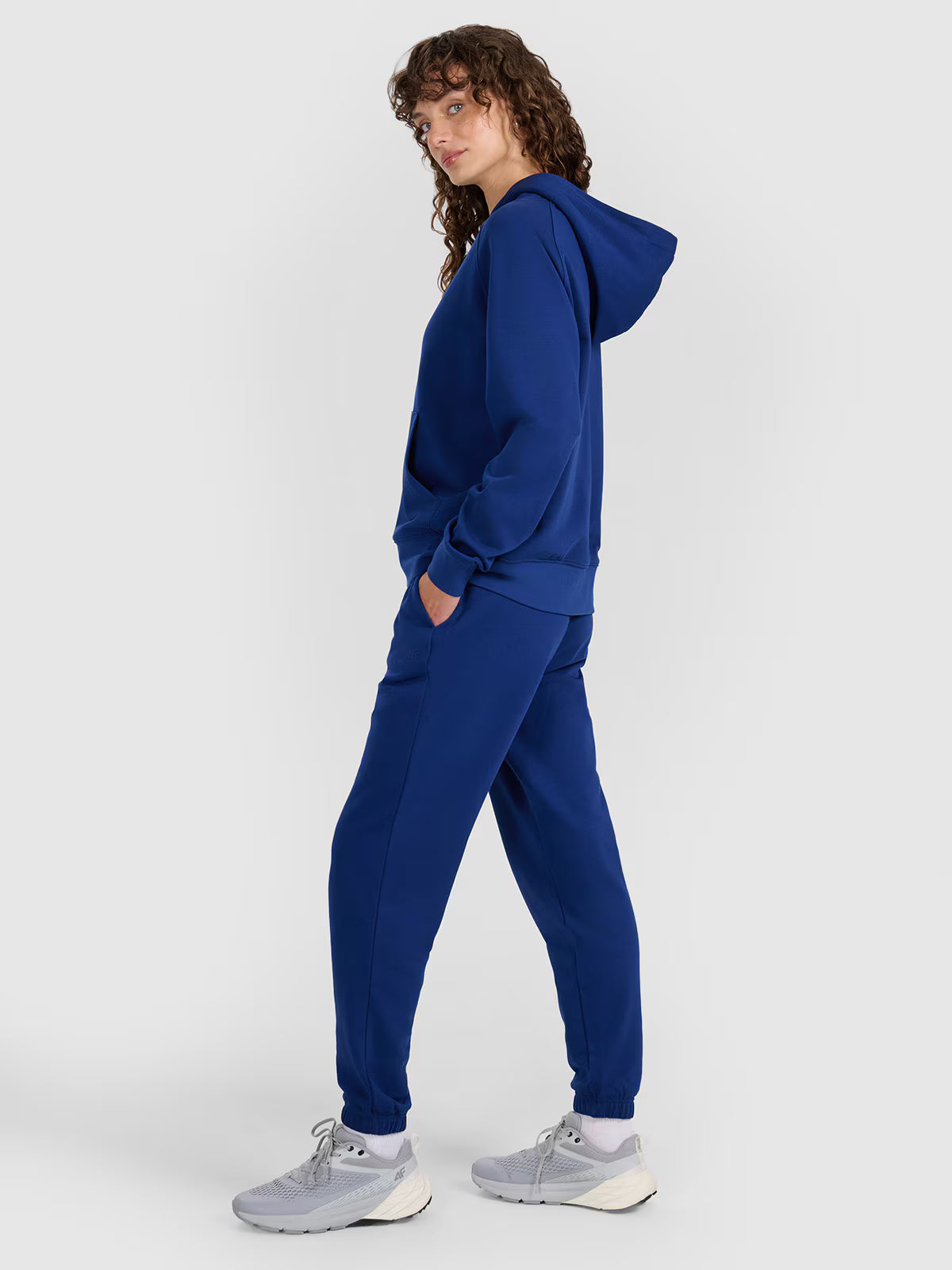 Bluza dresowa rozpinana z kapturem damska