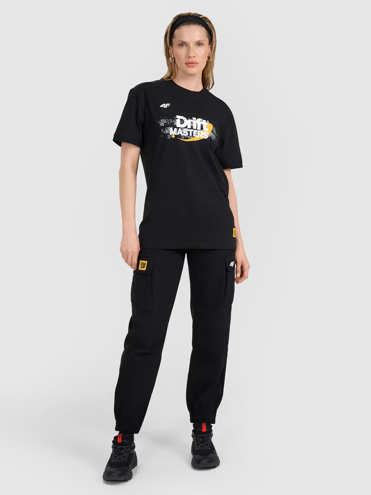 T-shirt regular z nadrukiem uniseks 4F x Drift Masters