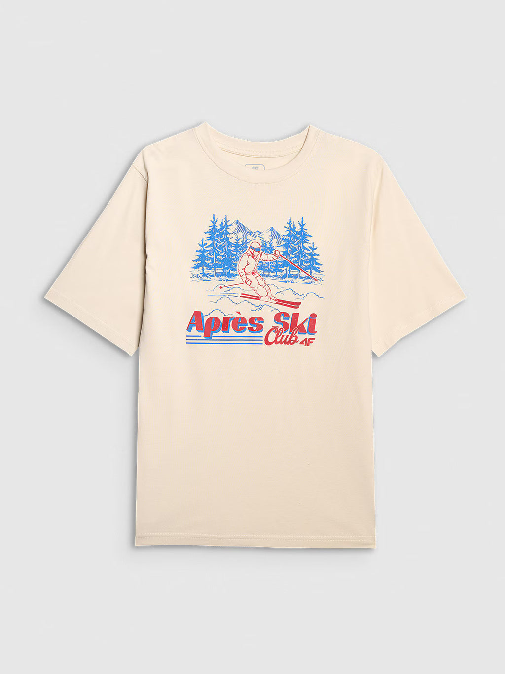T-shirt loose z nadrukiem chłopięcy