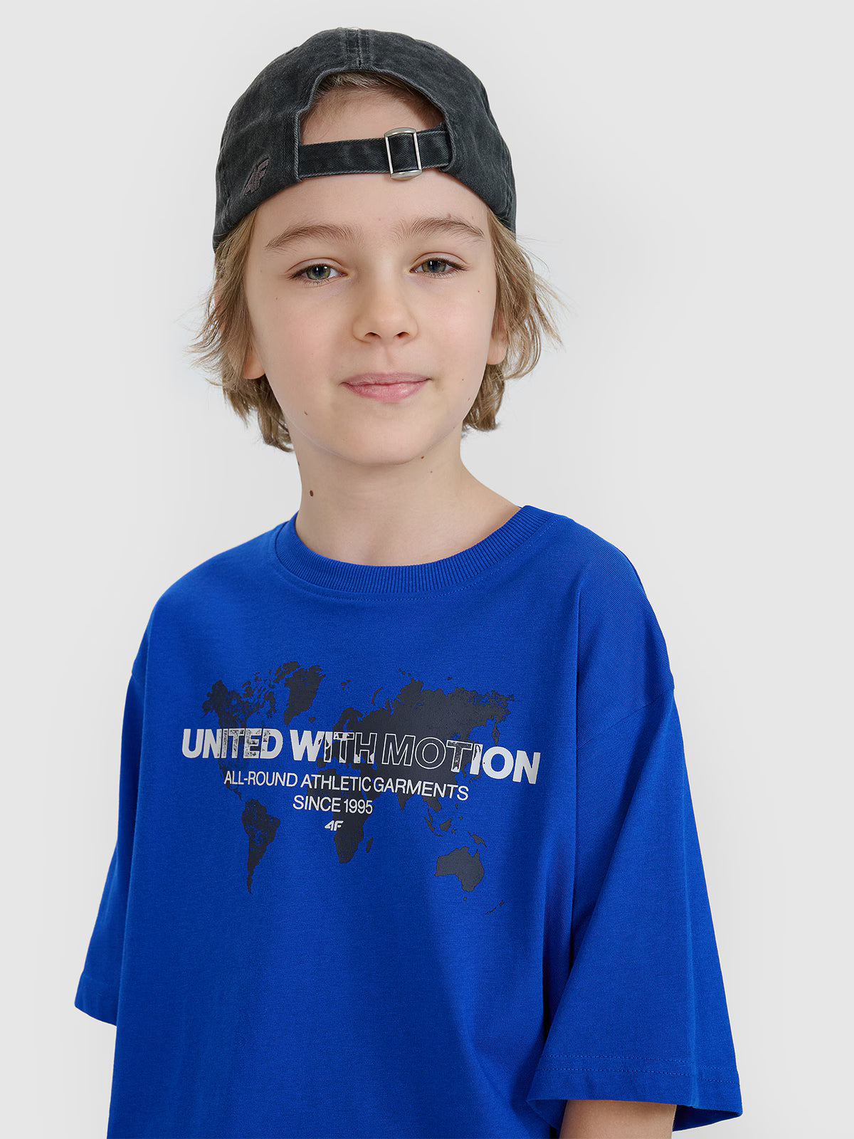 T-shirt oversize z nadrukiem chłopięcy