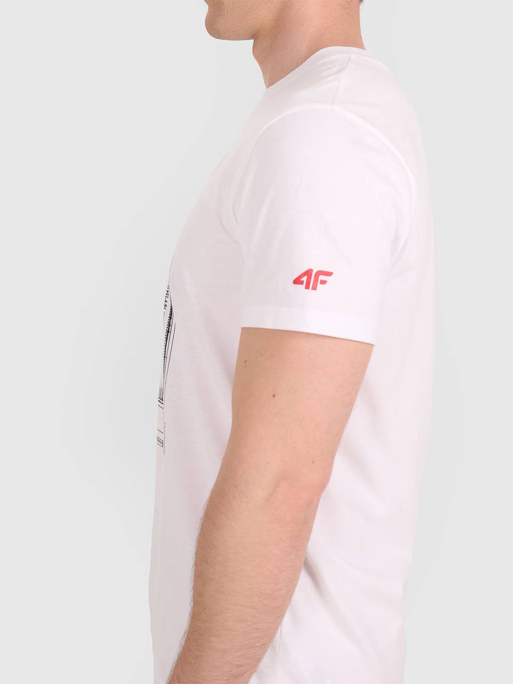 T-shirt regular z nadrukiem siatkarskim męski