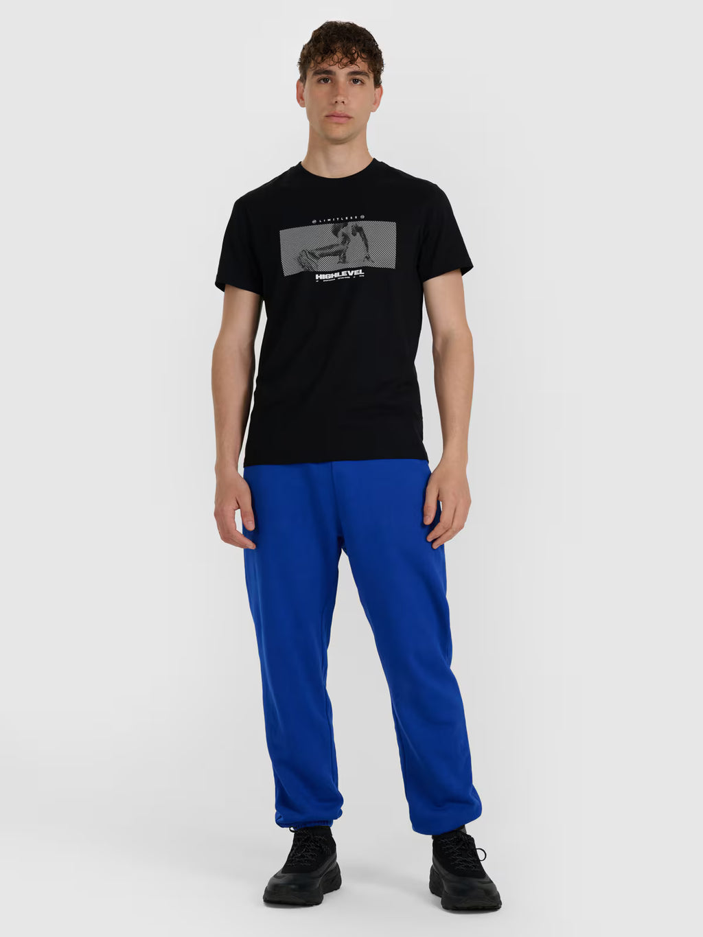 T-shirt regular z nadrukiem męski