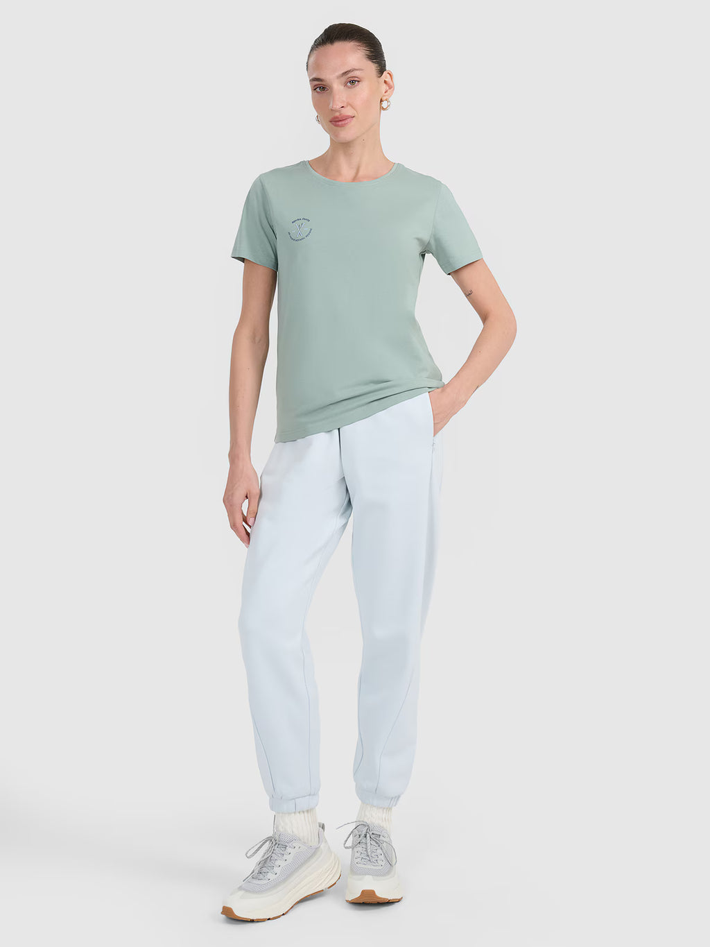 T-shirt regular z nadrukiem damski
