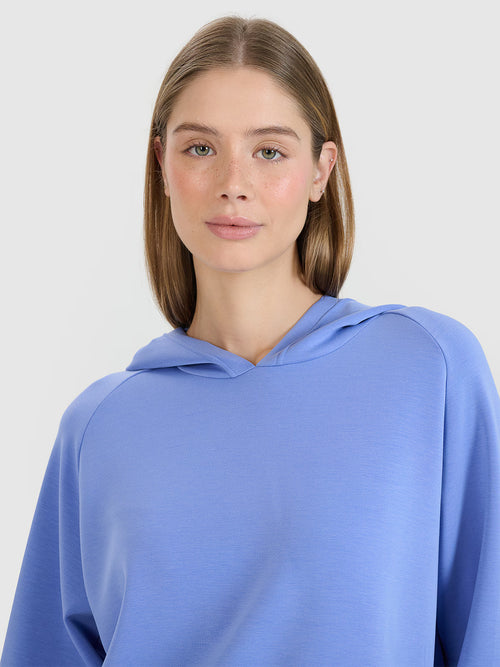 Bluza dresowa nierozpinana z modalem damska