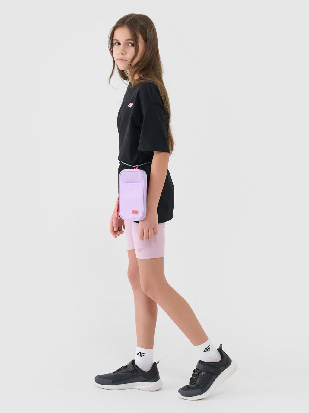 T-shirt oversize gładki dziewczęcy