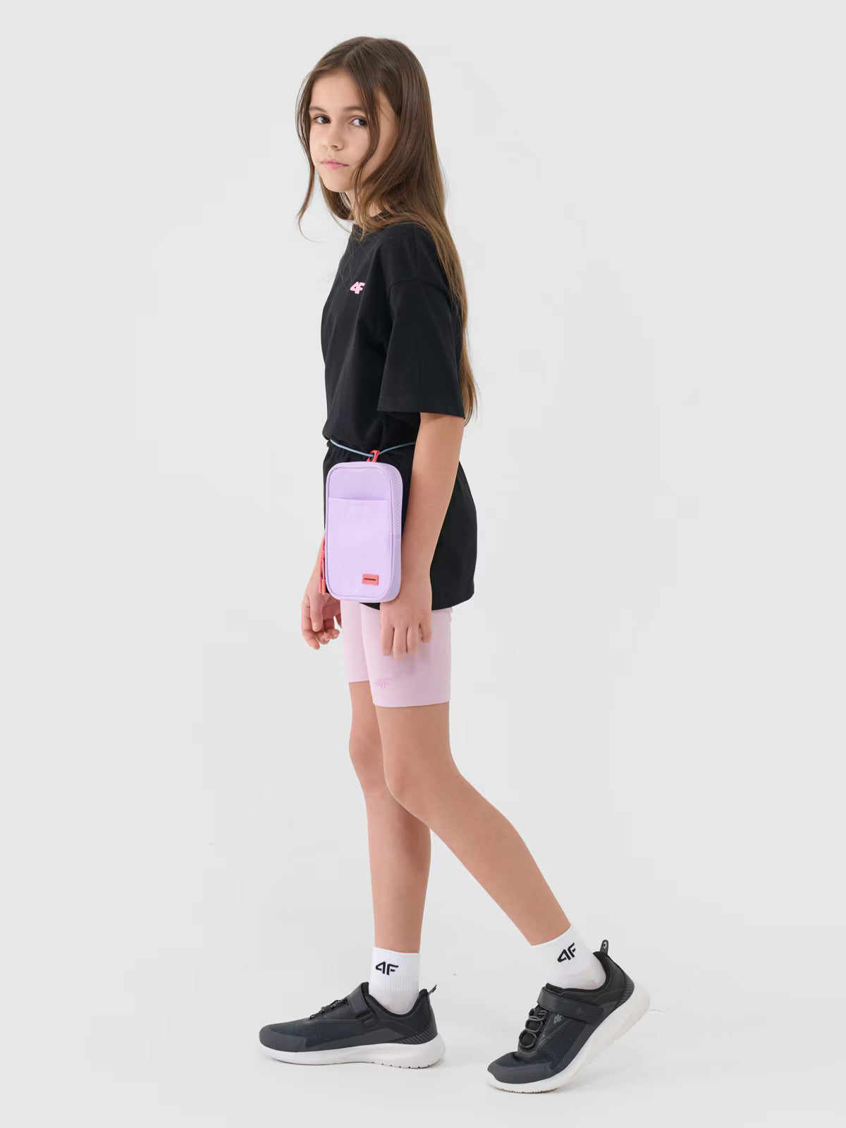 T-shirt oversize gładki dziewczęcy