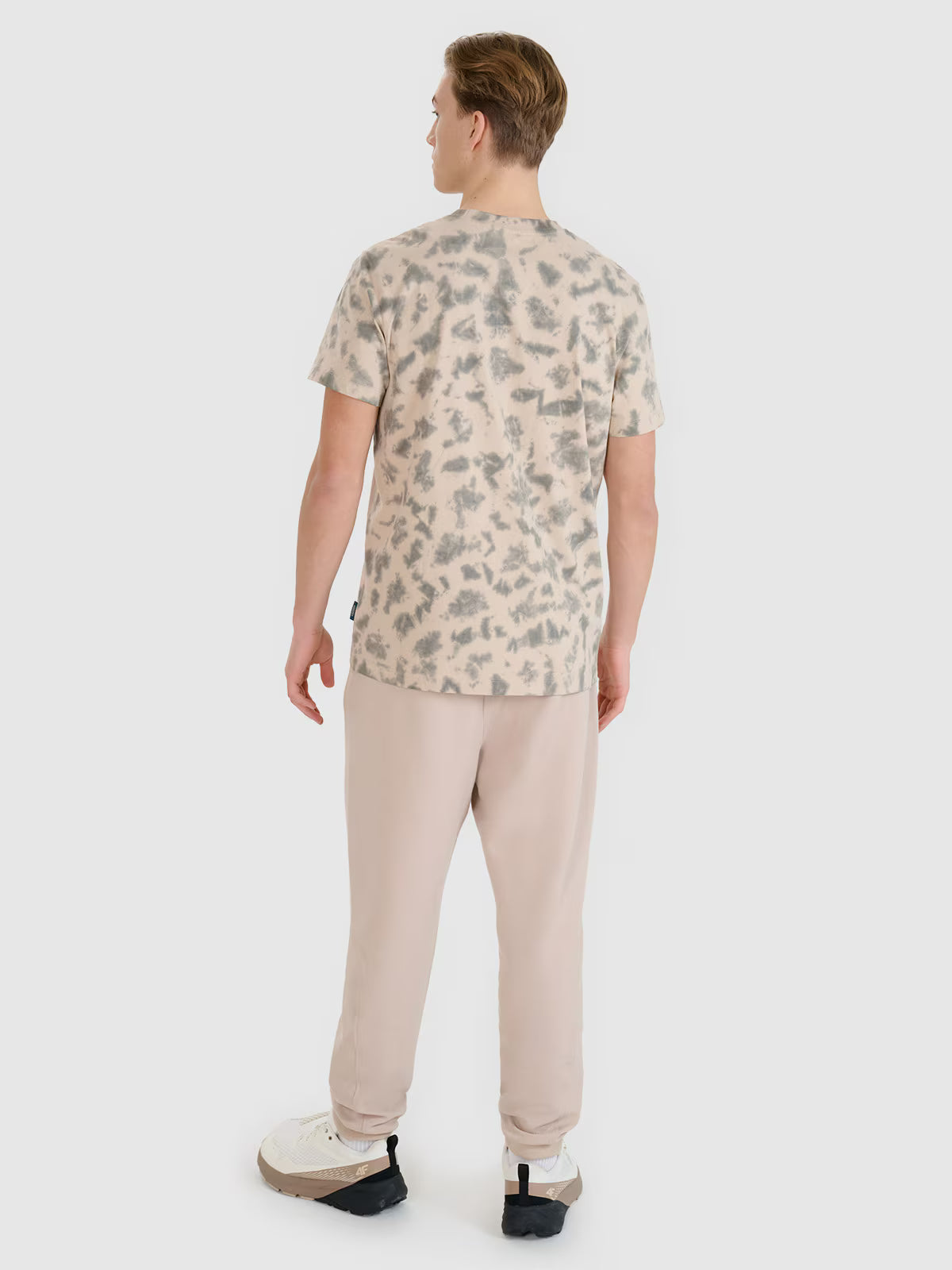 T-shirt oversize z nadrukiem męski