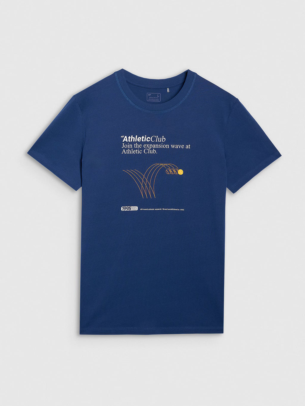 T-shirt regular z nadrukiem męski
