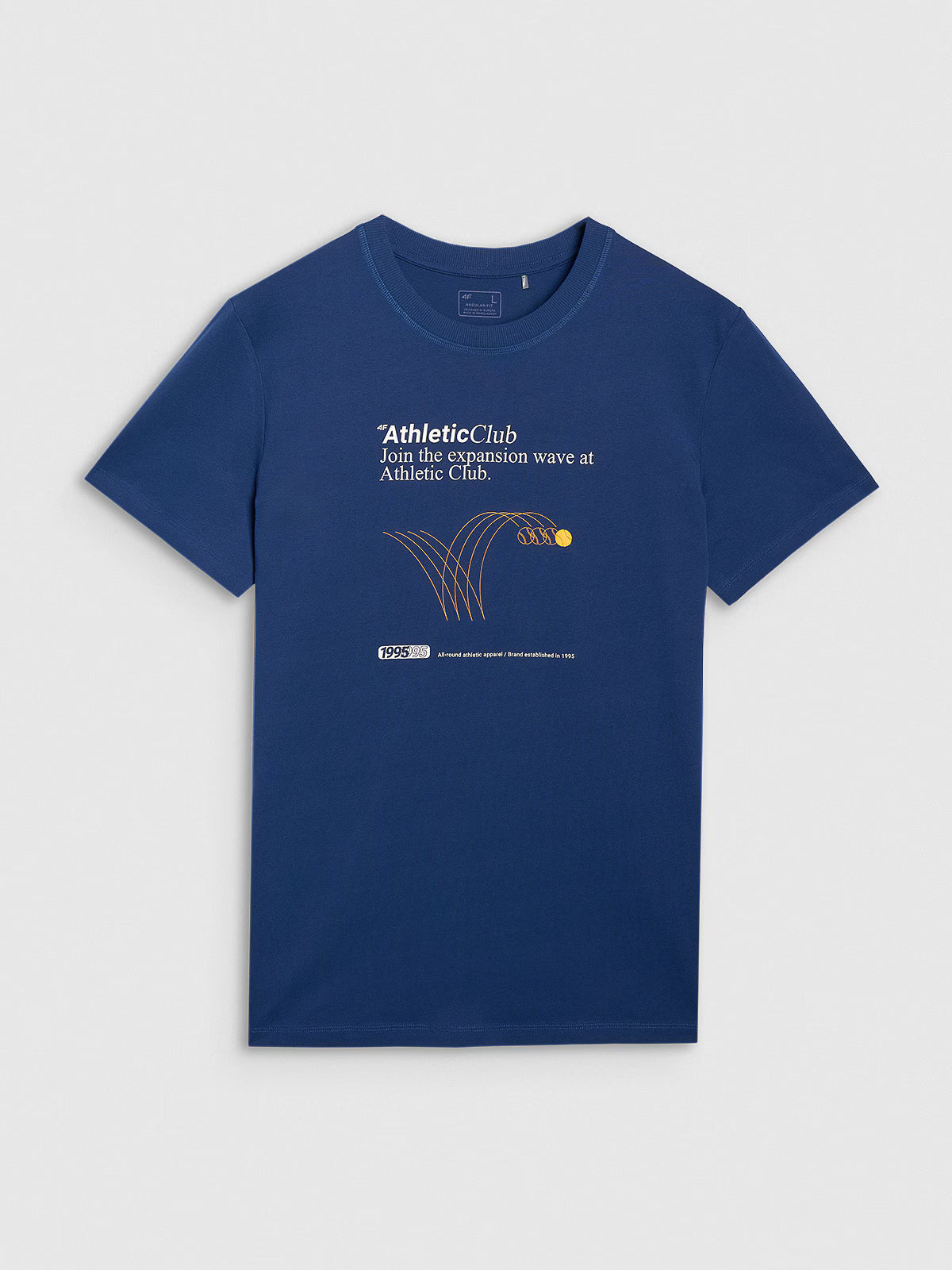 T-shirt regular z nadrukiem męski
