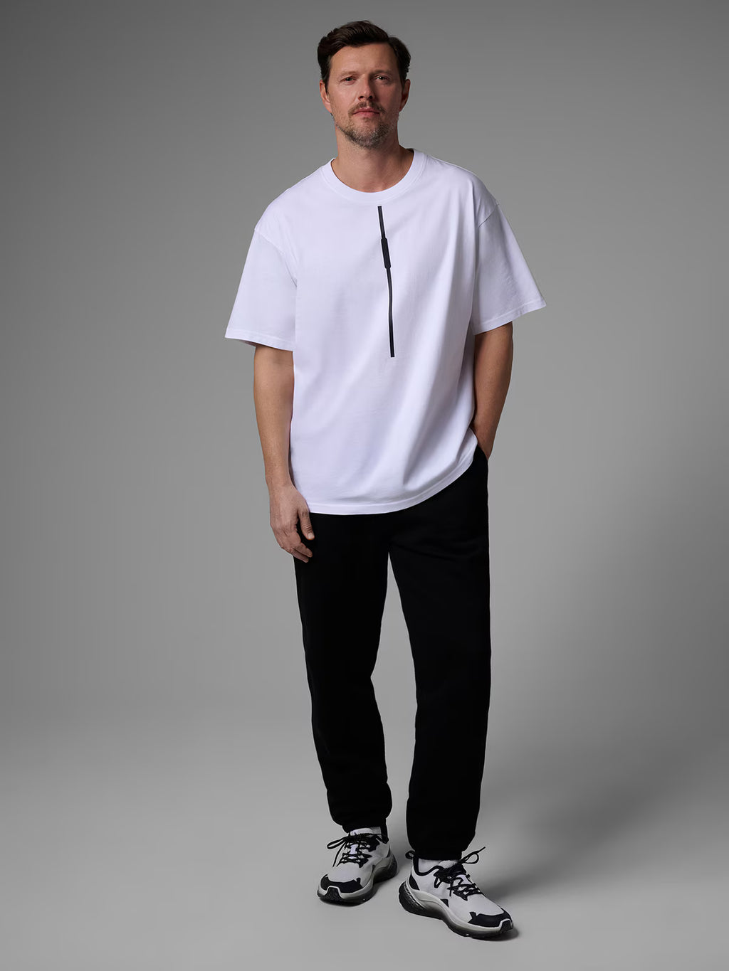 T-shirt loose z nadrukiem męski 4F x Robert Lewandowski