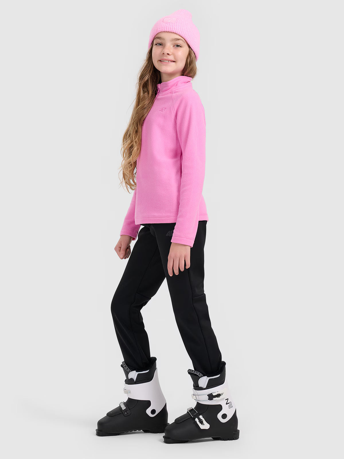 Spodnie narciarskie softshell membrana 5000 dziewczęce