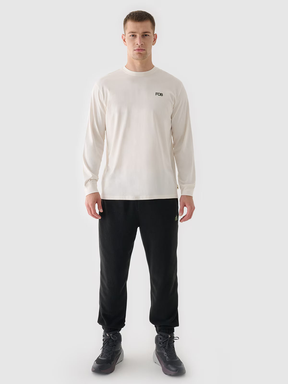 Longsleeve oversize z nadrukiem męski
