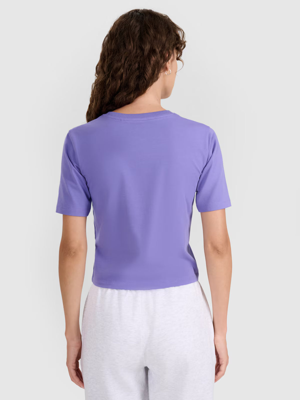 Crop-top slim gładki damski
