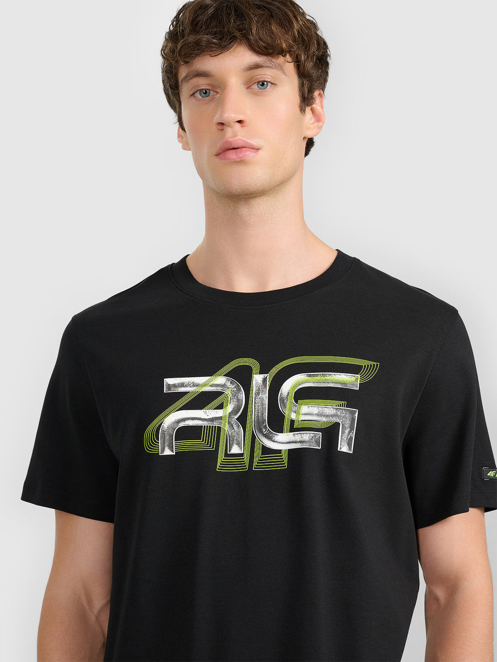 T-shirt regular z nadrukiem męski 4F x Robert Lewandowski