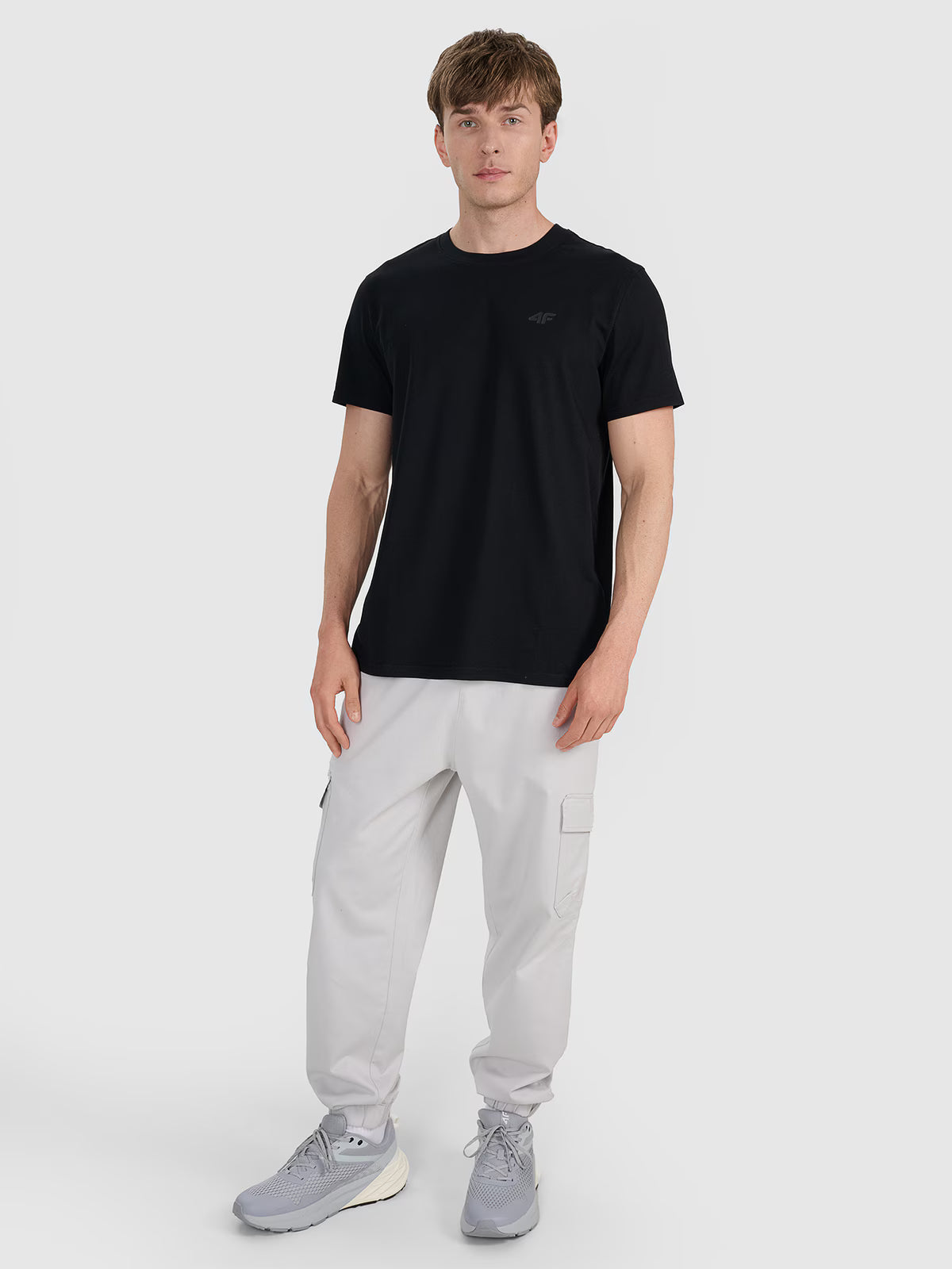 T-shirt regular gładki męski