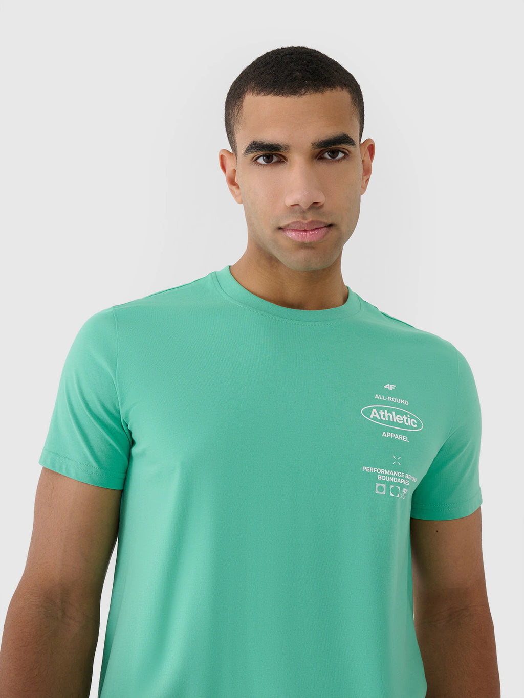 T-shirt regular z nadrukiem męski