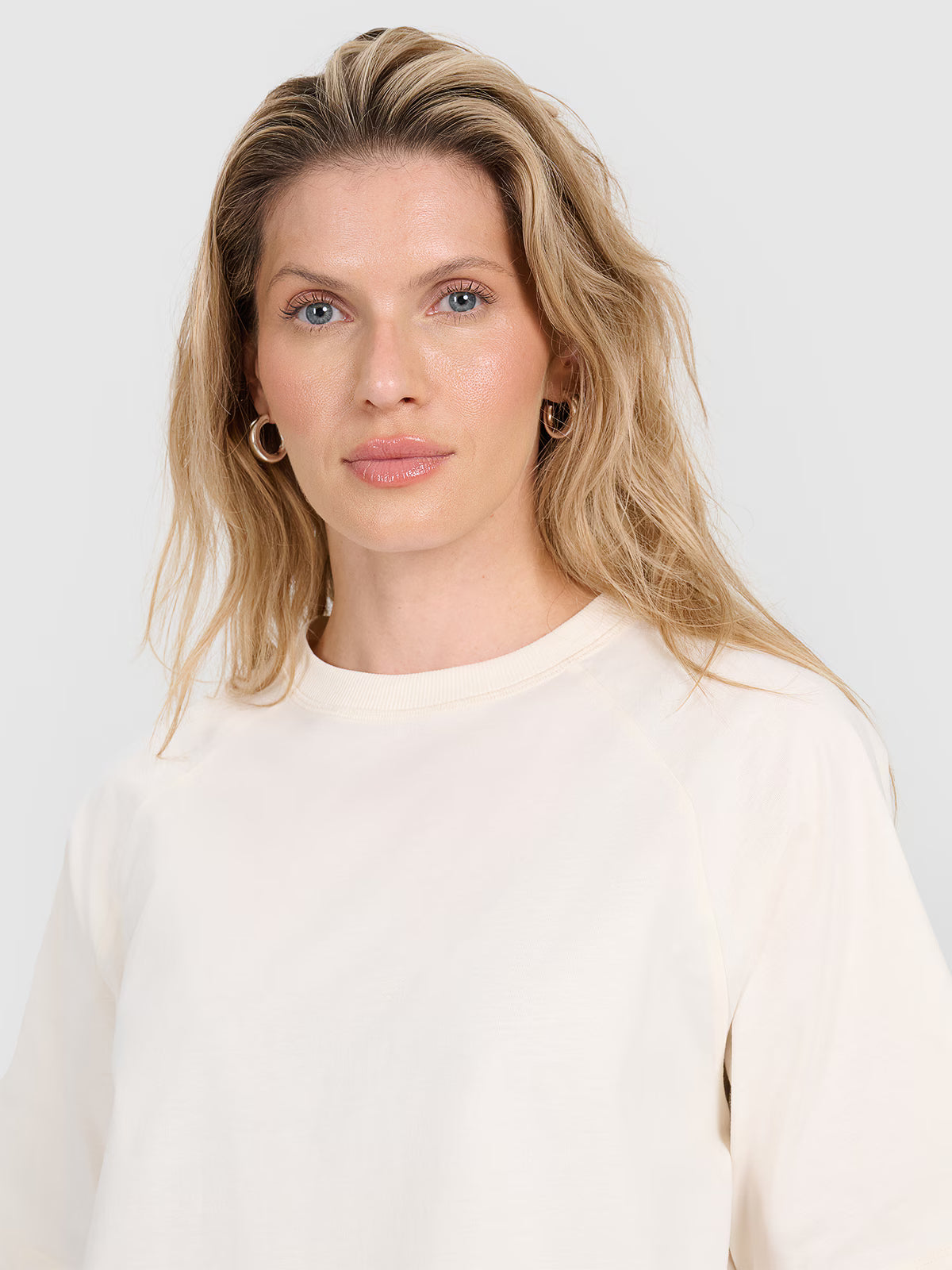 T-shirt oversize gładki damski